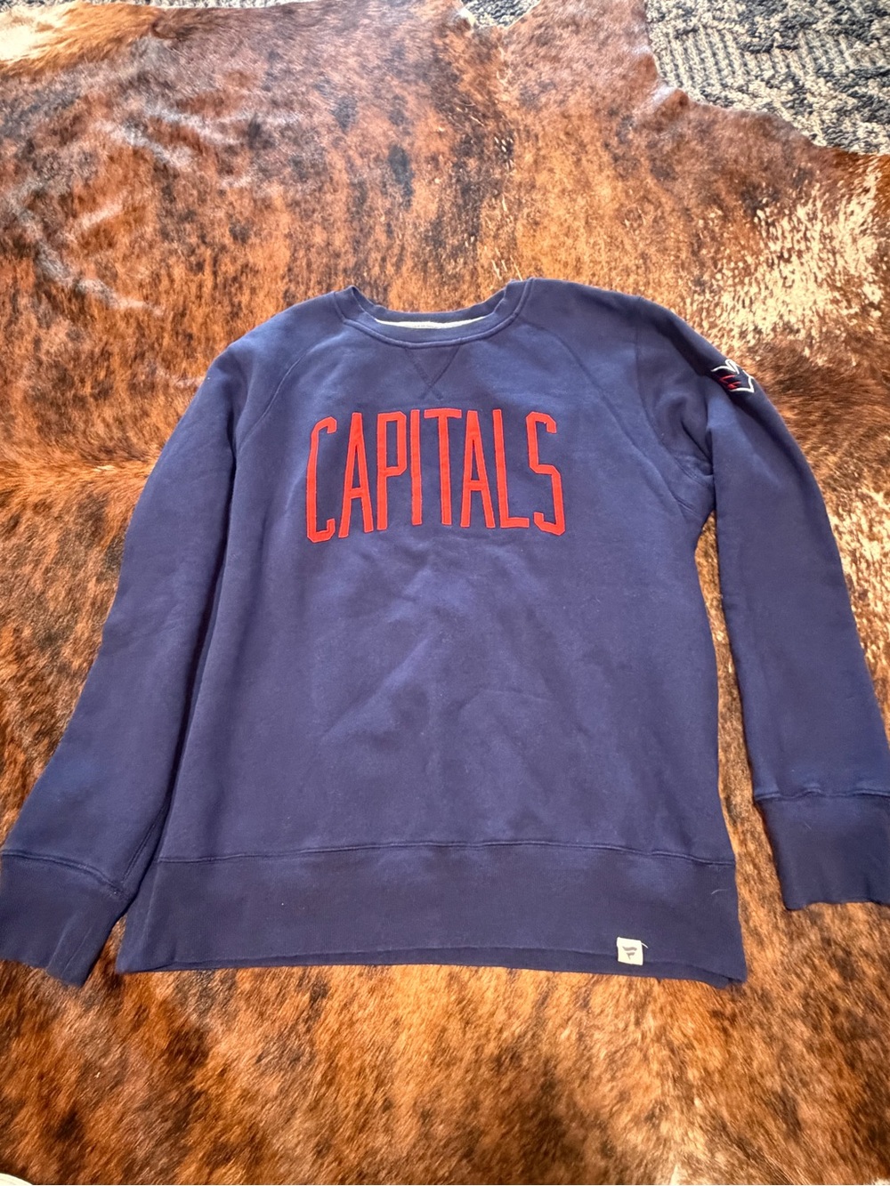 Washington Capitals Fanatics crew neck Sweatshirt Mens  XL Embroidered